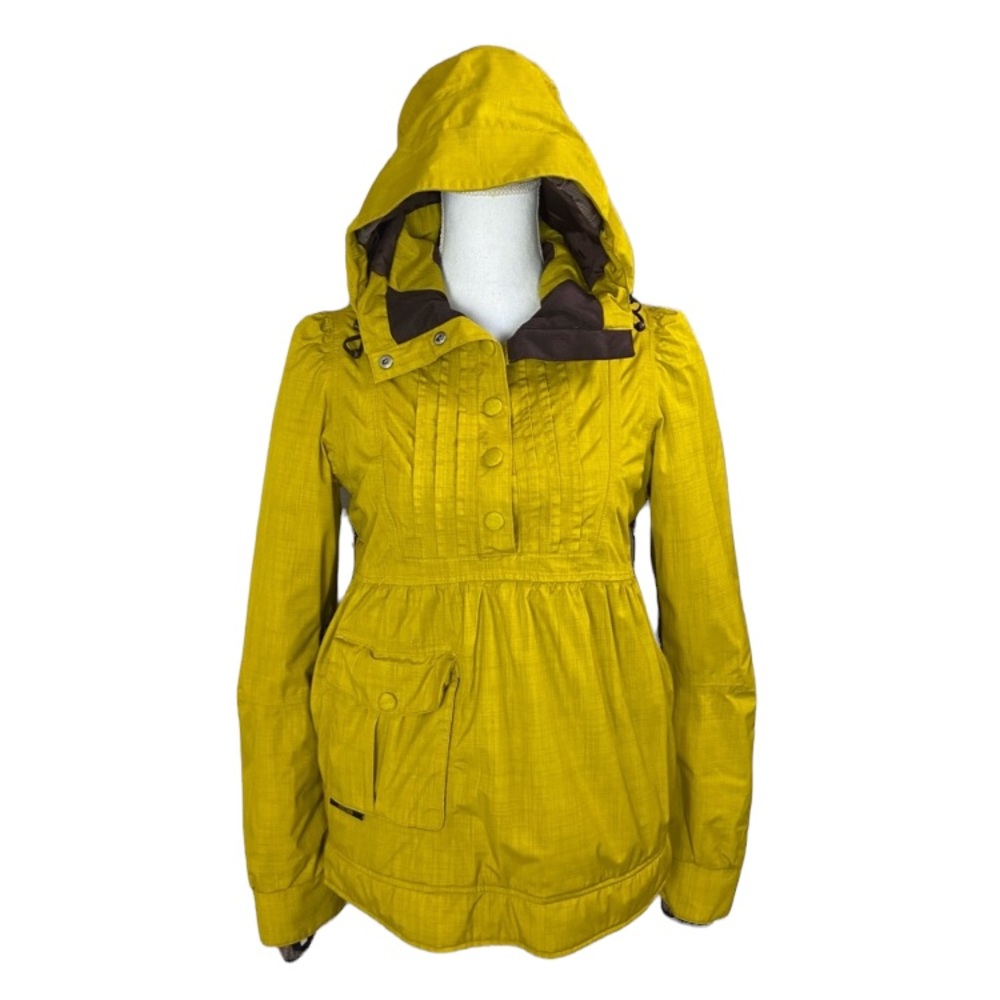 Holden Ski Snowboarding Pullover Jacket Coat Yellow Chartreuse Small Bright